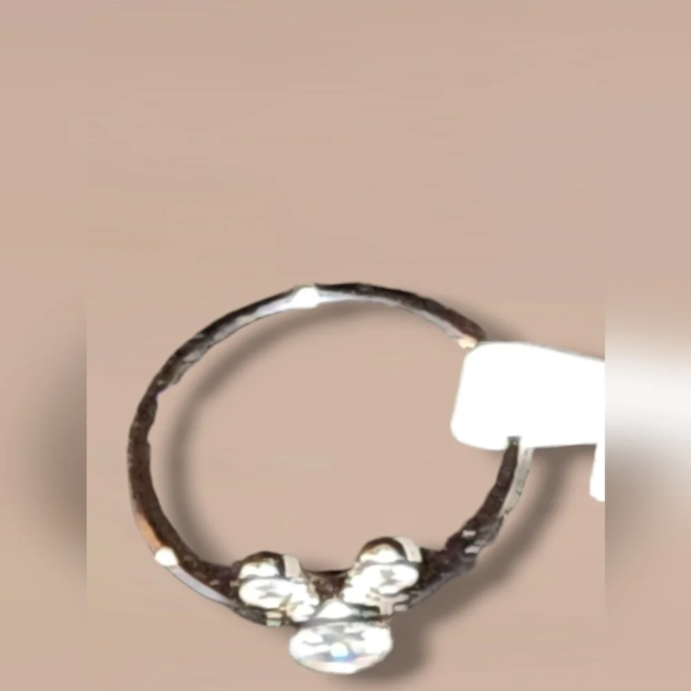 Bezel Set NWT Mouse Ring in 925 Sterling Silver